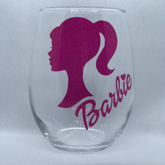 pretty penny customs | Dining | Barbie Silhouette Wine Glass | Poshmark
